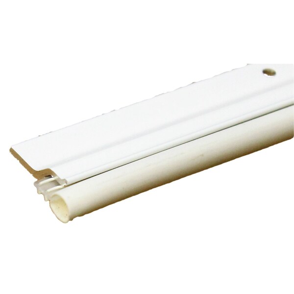 Aluminum and Vinyl Door Weatherstrip Set Top (36") Piece and Two Side (84") Pieces (White)